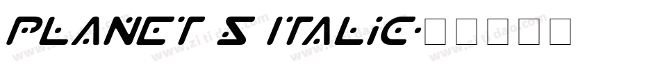 Planet S Italic字体转换